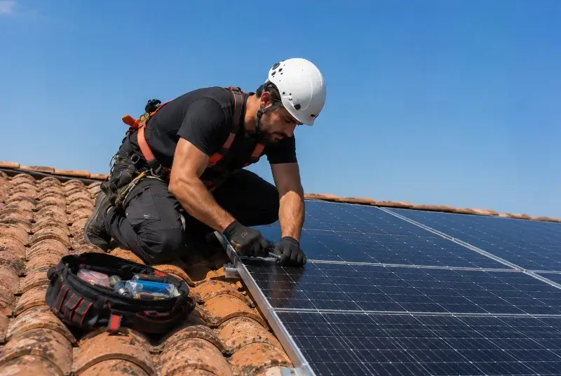 Maintenance et monitoring de panneaux solaires à Crespin